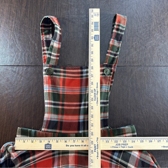 Hell Bunny Plaid Suspender Skirt- Fall/Autumn Skirt Dress - Picture 4 of 13